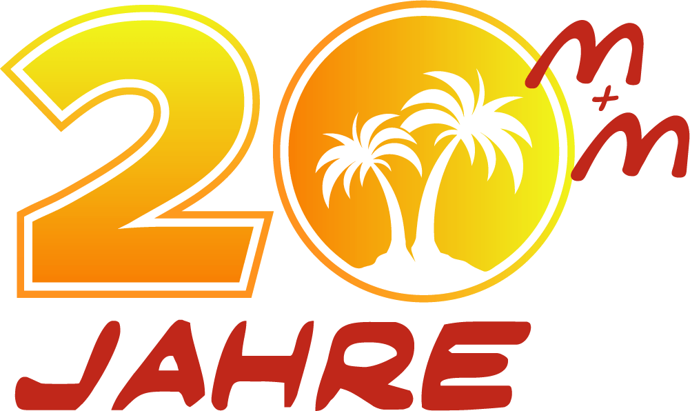 M+M Reisecenter Logo 20 Jahre
